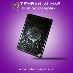 عابر بانک فلزی طرح بیت کوین مشکی