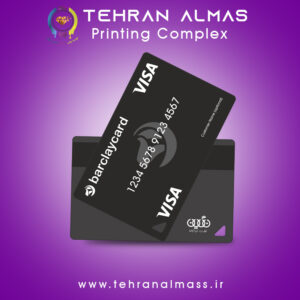 عابر بانک فلزی مشکی طرح ویزا